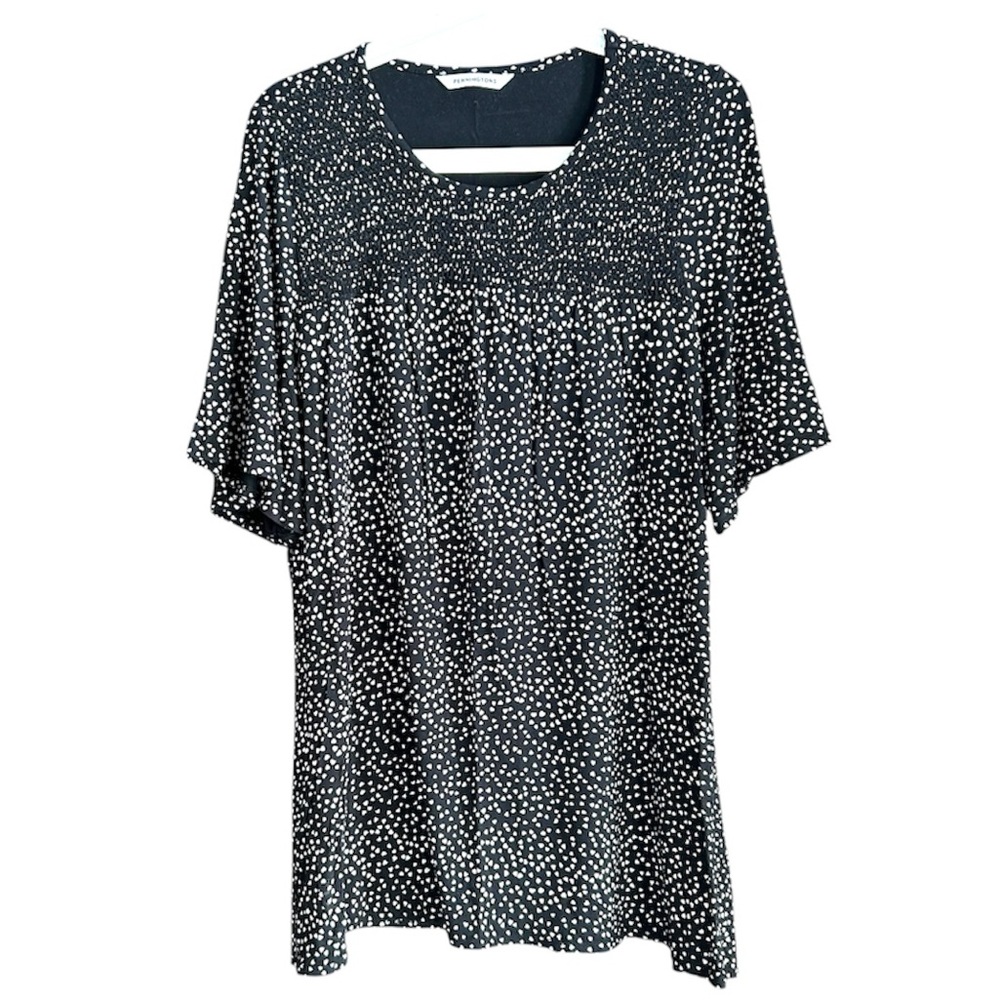 Penningtons Black and White with Ruche Top